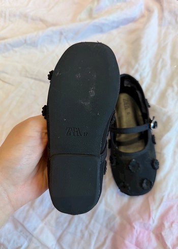 Kız Çocuk Siyah Tokalı Gotik Babet - Görsel 3