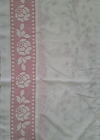 Gül desenli,Taşlanmış ipek mutfak takımı - Görsel 2