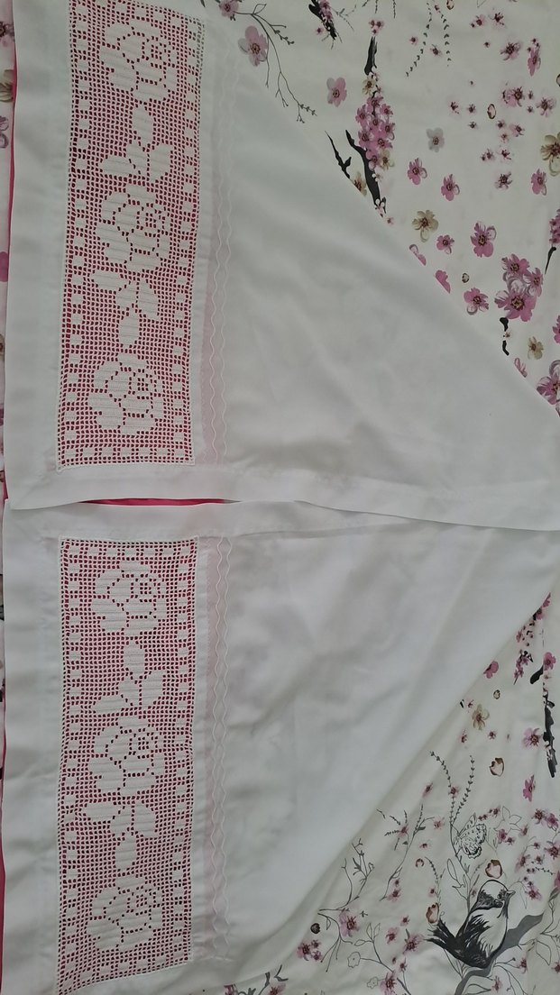 Gül desenli,Taşlanmış ipek mutfak takımı - Görsel 3