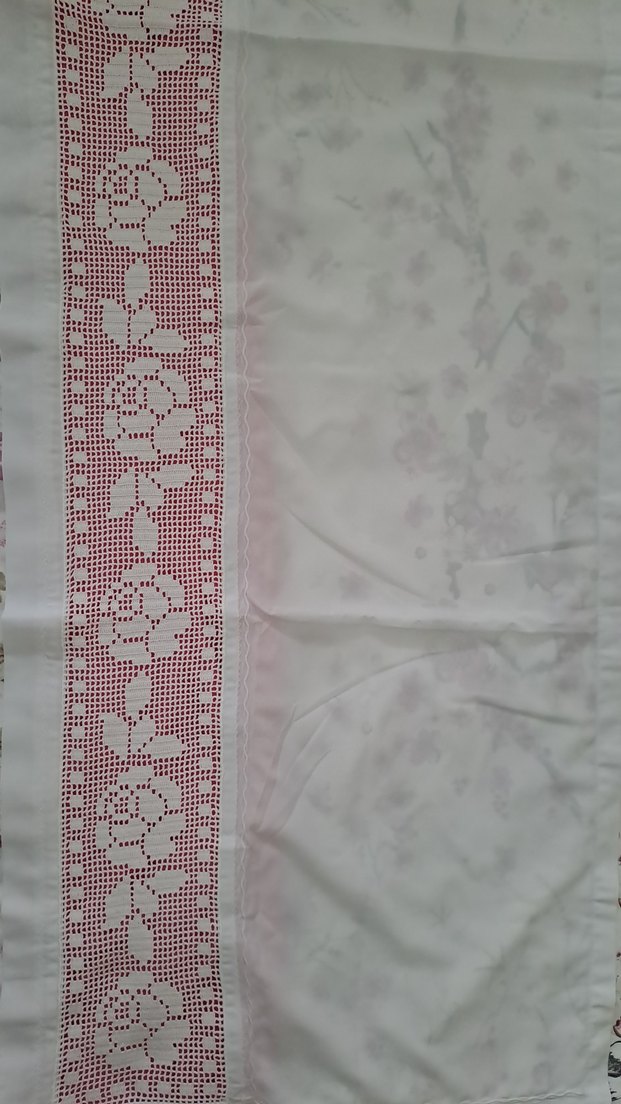 Gül desenli,Taşlanmış ipek mutfak takımı - Görsel 2