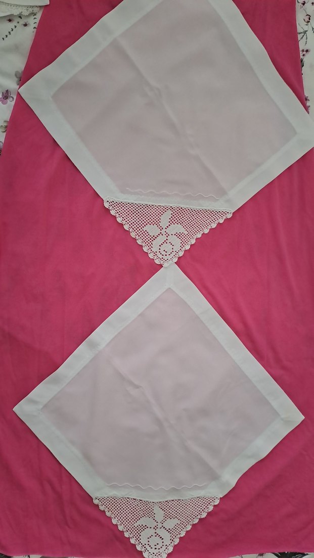 Gül desenli,Taşlanmış ipek mutfak takımı - Görsel 5