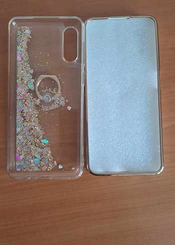 Parlak Simli ve Beyaz Telefon Kılıfı - Görsel 2