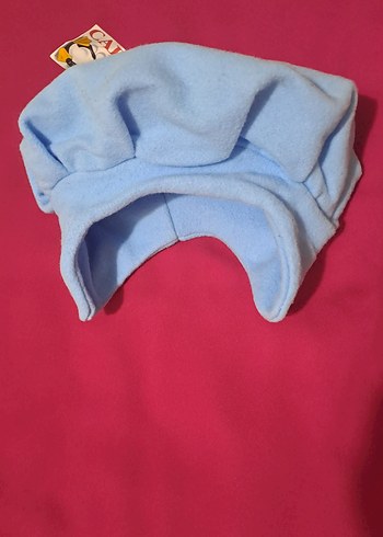 Mavi polar şapka - Görsel 8