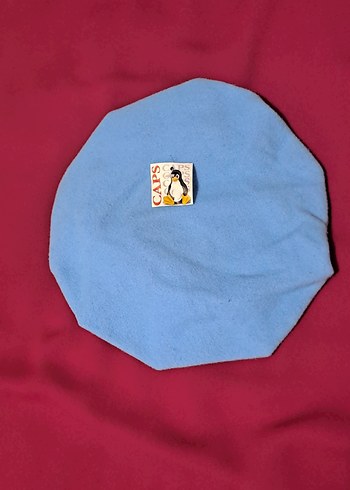 Mavi polar şapka - Görsel 6