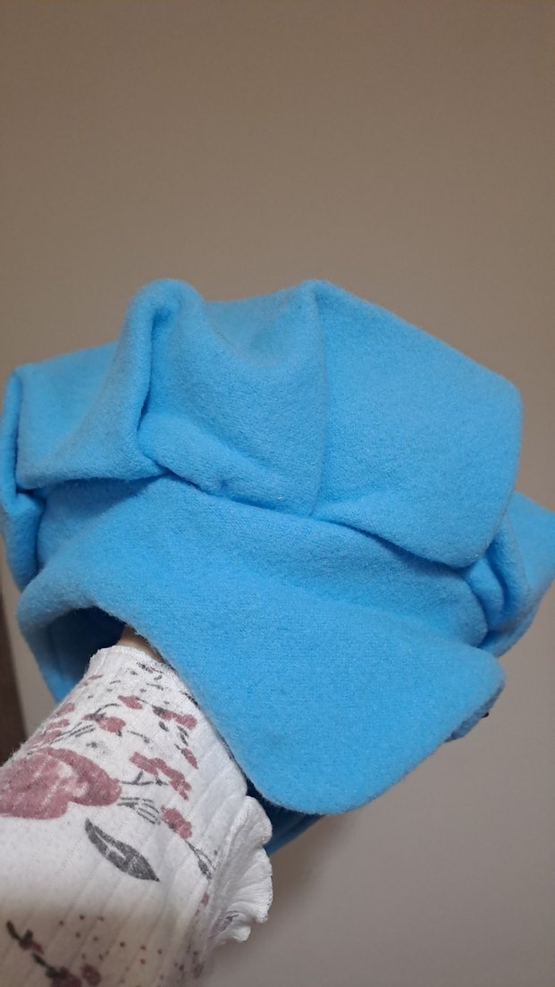 Mavi polar şapka - Görsel 2