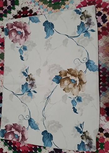 Çiçek Desenli Çok Renkli Koltuk Kırlenti - Görsel 6