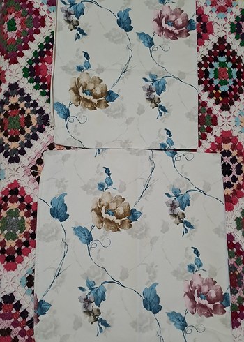 Çiçek Desenli Çok Renkli Koltuk Kırlenti - Görsel 2