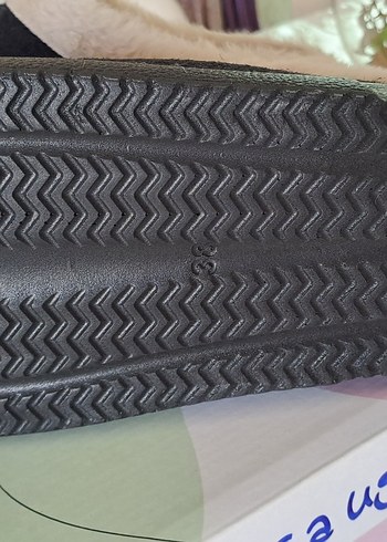 Siyah Kadın Ev Terliği Kürklü Dolgu Topuklu - Görsel 2