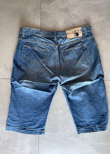 36 Beden U.S. Polo Assn. Erkek 36 Beden Denim Bermuda