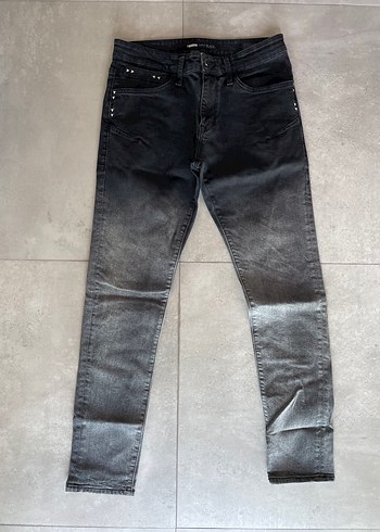 James Skinny Erkek Jean Pantolon 30/32 Siyah/Gri