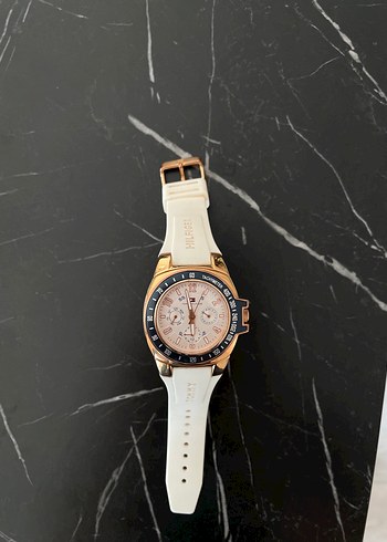 Tommy Hilfiger Kadın Kol Saati Rose Gold & Beyaz Silikon Kayış