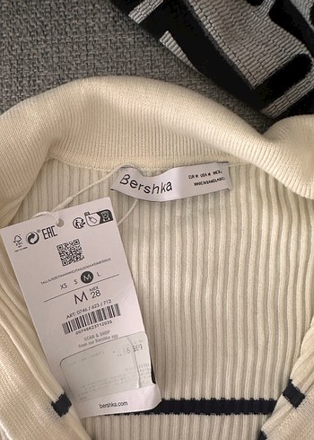 Bershka Bershka Çizgili Triko Elbise medium sıfır