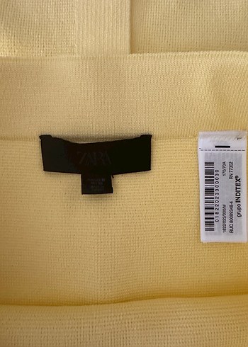 Zara Zara Sarı Triko Etek