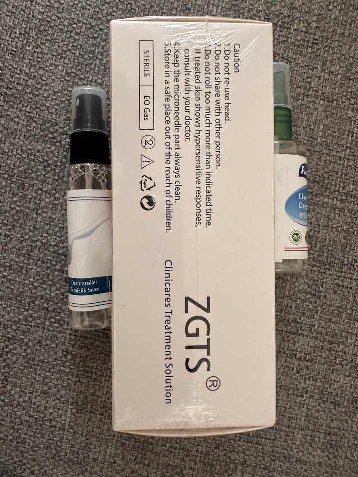 ZGTS Dermaroller Titanyum İğneli Cilt Bakım Seti - Görsel 3