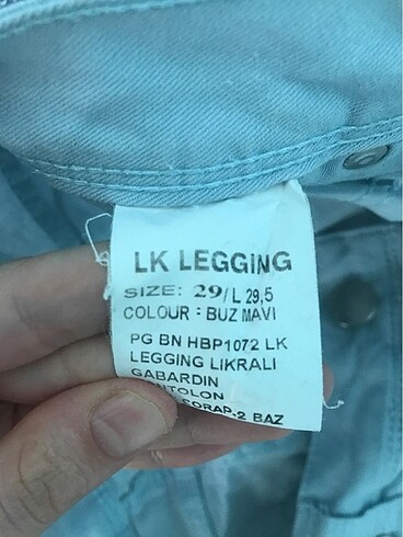 29 Beden Buz mavisi pantolon
