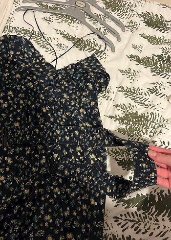 Çiçek Desenli Hamile Elbisesi - Görsel 2