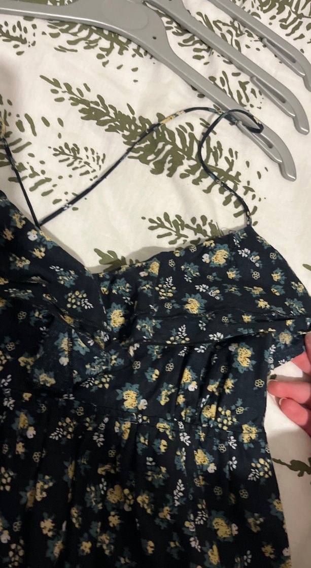 Çiçek Desenli Hamile Elbisesi - Görsel 3