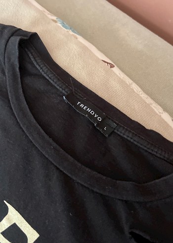 Kız Çocuk Siyah Pamuklu Baskılı Tişört - Görsel 6