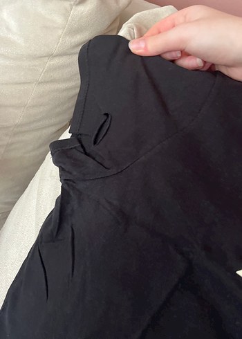 Kız Çocuk Siyah Pamuklu Baskılı Tişört - Görsel 4