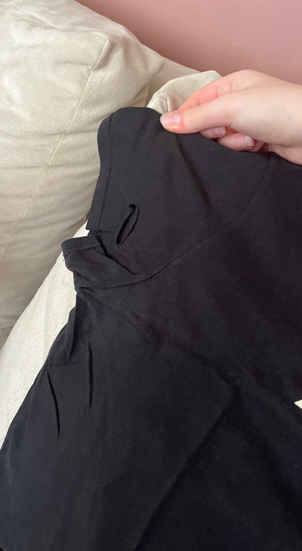 Kız Çocuk Siyah Pamuklu Baskılı Tişört - Görsel 4