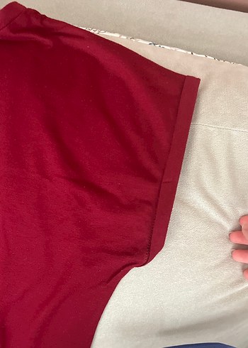 Bordo Baskılı Hamile Tişörtü - Görsel 3