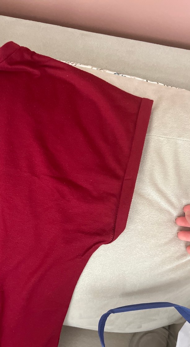 Bordo Baskılı Hamile Tişörtü - Görsel 3