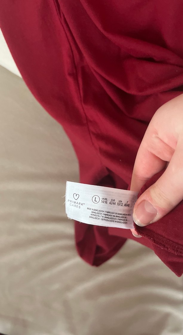 Bordo Baskılı Hamile Tişörtü - Görsel 4