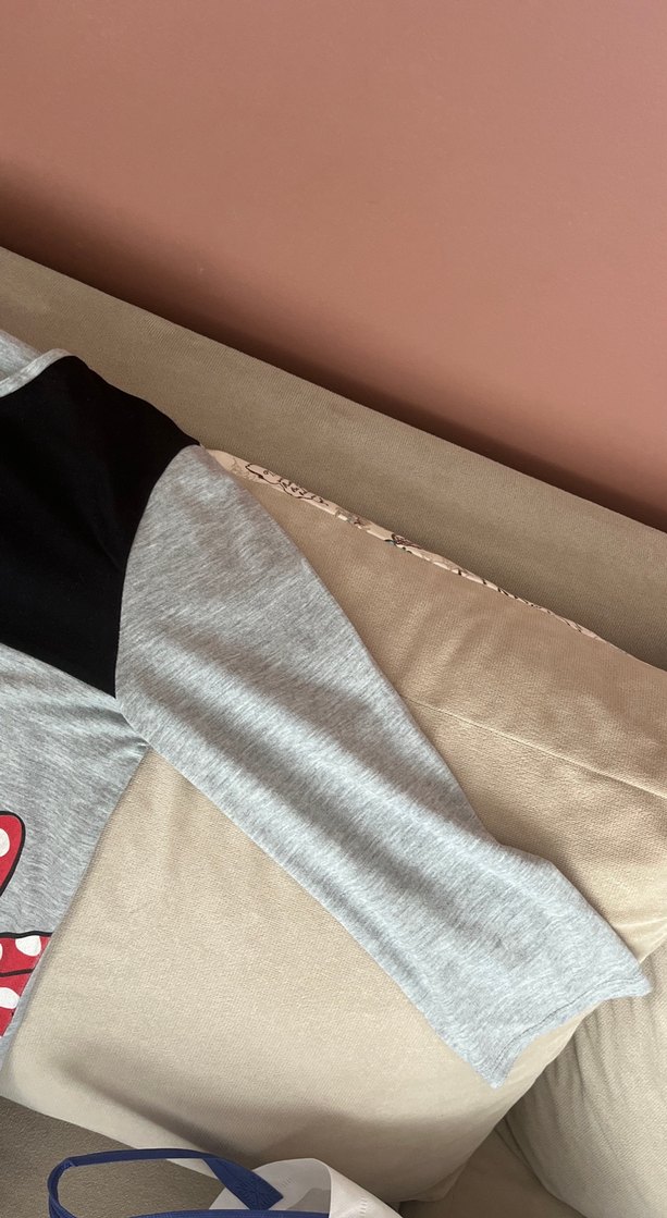 Gri Midi Hamile Elbise, Kısa Kollu, Baskılı - Görsel 2