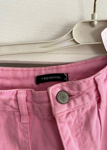 Trendyol & Milla Pembe Rahat Kesim Midi Kadın Kot Pantolon