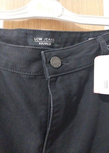 LC Waikiki Siyah Kemerli Kadın Denim Pantolon