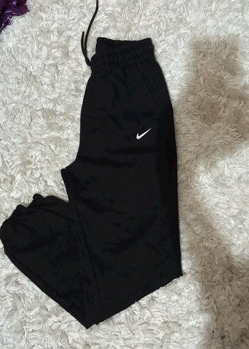 Nike detay Siyah Rahat Kesim lastikli Kadın Eşofman