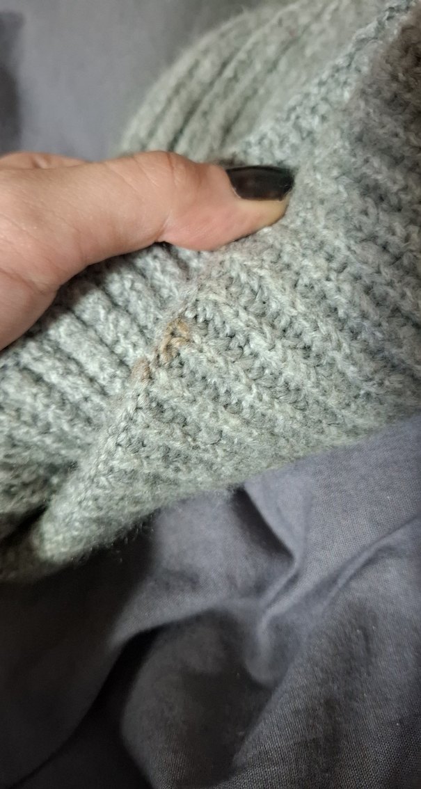 Gri Örgü Kadın Bere - Görsel 2