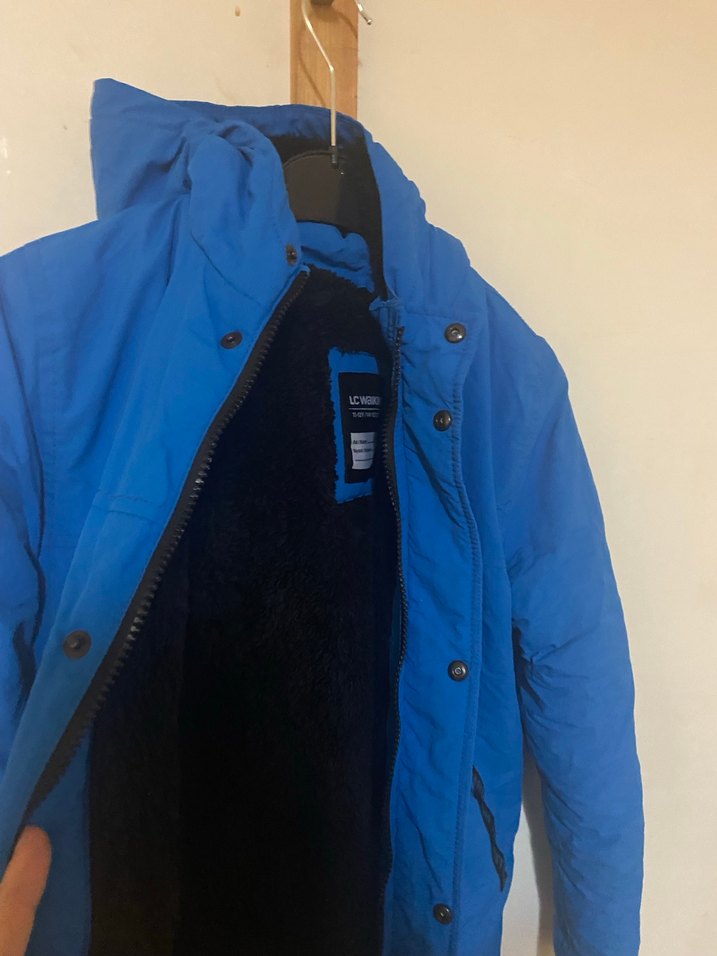 Erkek Çocuk Mavi Kemerli Mont - Görsel 4