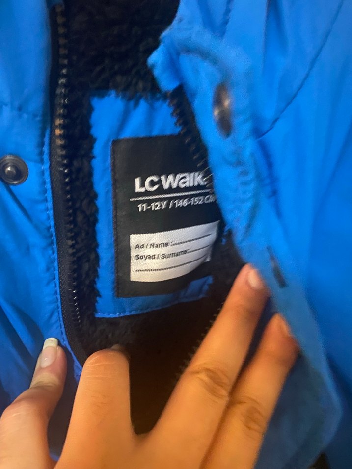 Erkek Çocuk Mavi Kemerli Mont - Görsel 3