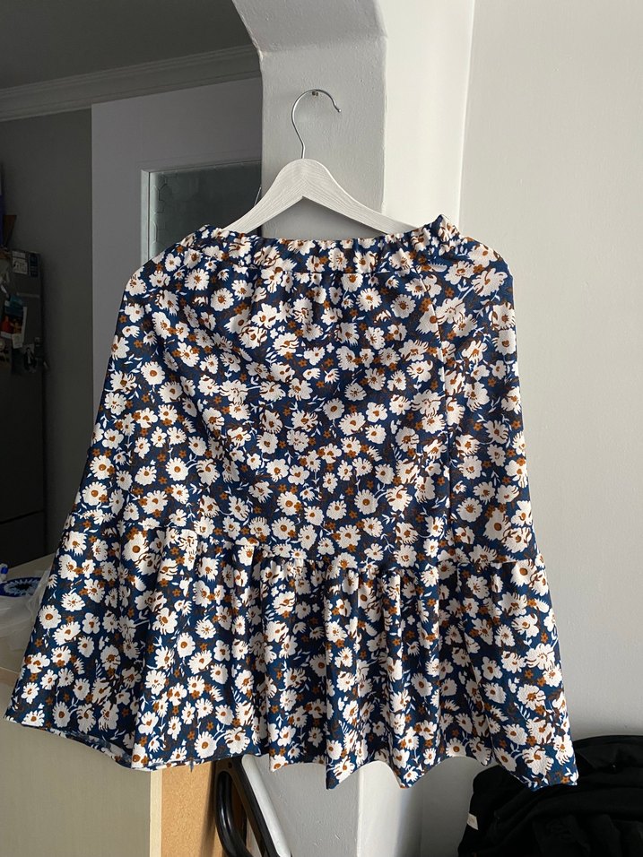 Bohem Renkli Mini Desenli Hamile Eteği - Görsel 2