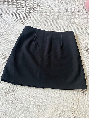 xs Beden siyah Renk Pileli mini etek