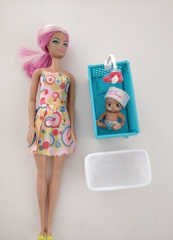 Barbie bebek bakim seti