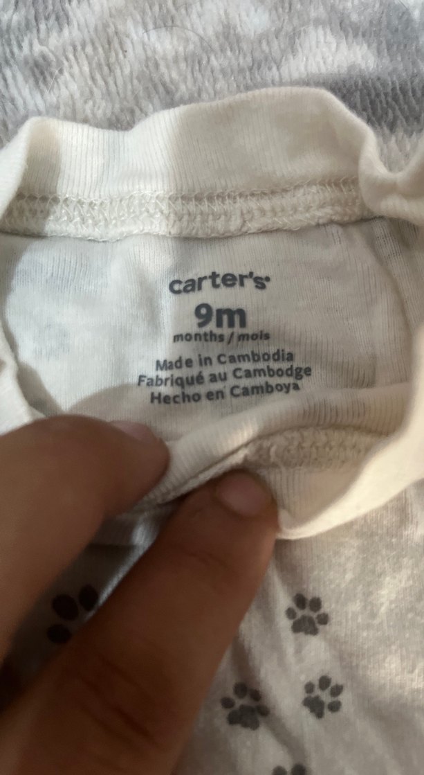 Gri Uzun Kollu Bebek Body Yaka Detaylı - Görsel 5