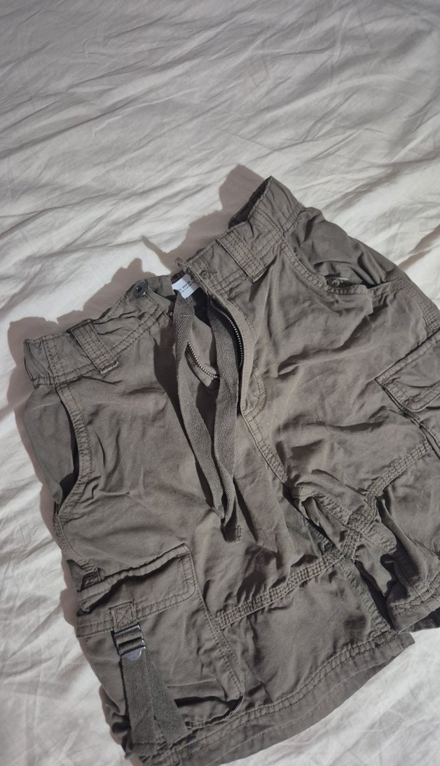 vintage görünümlü şort - Görsel 3