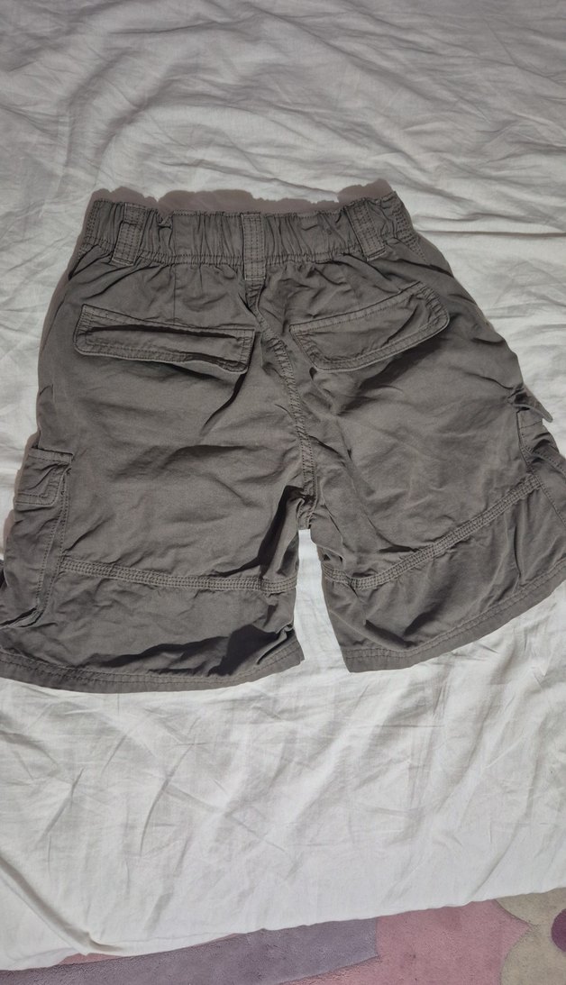 vintage görünümlü şort - Görsel 4