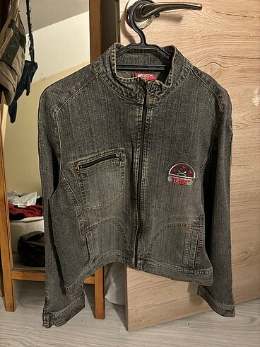 xxl Beden Denim Vintage ceket