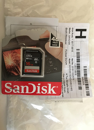 diğer Beden Sandisk 16gb