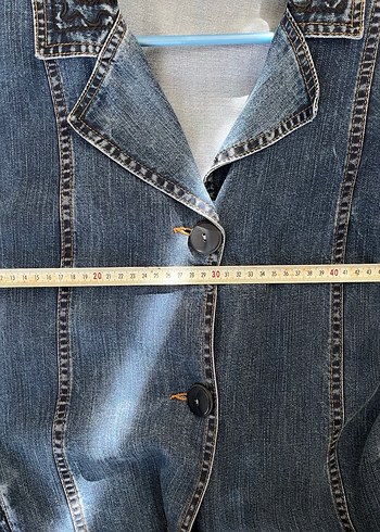 Kadın Lacivert Denim Pardesü - Görsel 5