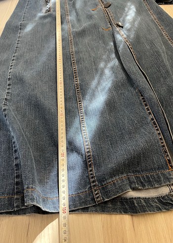 Kadın Lacivert Denim Pardesü - Görsel 4