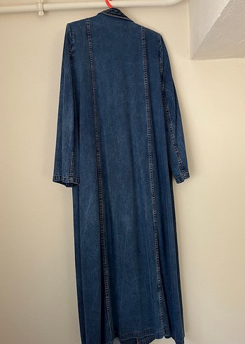 Kadın Lacivert Denim Pardesü - Görsel 2