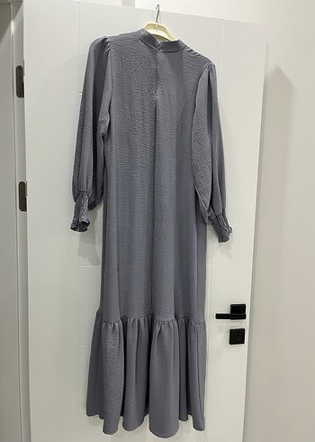 Gri Pilili Uzun Elbise - Görsel 3