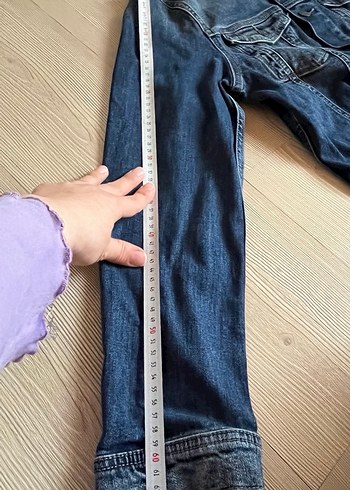 Düğmeli Erkek Jean Ceket - Görsel 7