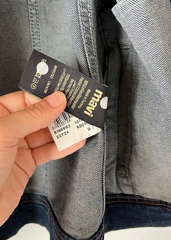 Düğmeli Erkek Jean Ceket - Görsel 3