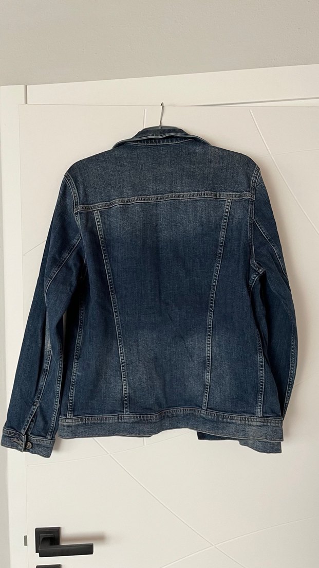 Düğmeli Erkek Jean Ceket - Görsel 4