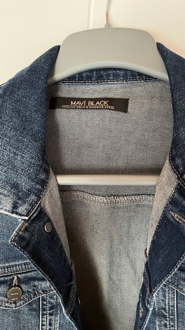 Düğmeli Erkek Jean Ceket - Görsel 2